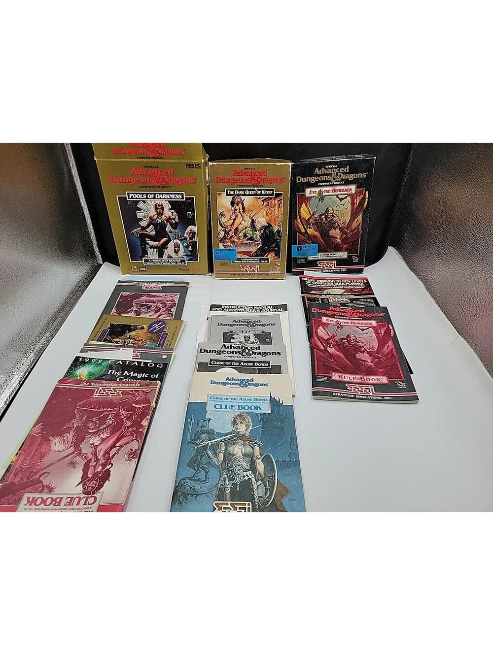 Advanced Dungeons Dragons SSI PC  Lot Eye Beholder Krynn Pools Darkness No Disks